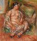 Odalisca seduta - Pierre-Auguste Renoir — vista dell’opera