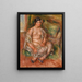 Odalisca seduta - Pierre-Auguste Renoir — quadro incorniciato alla parete