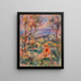 Donna seduta con mare in lontananza Donna seduta sul bordo del mare - Pierre-Auguste Renoir — quadro incorniciato alla parete