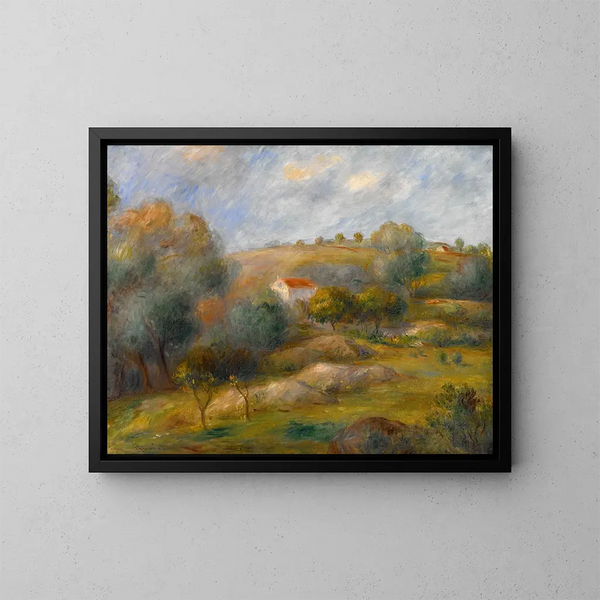Primavera a Essoyes - Pierre-Auguste Renoir — quadro incorniciato alla parete