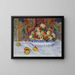 Nature morte con pesche - Pierre-Auguste Renoir — quadro incorniciato alla parete