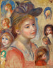 Studio di teste di ragazze Étude de têtes de jeunes filles - Pierre-Auguste Renoir — vista dell’opera