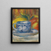 Tasse e frutta - Pierre-Auguste Renoir — quadro incorniciato alla parete