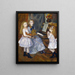 Le ragazze di Catullo si riparano - Pierre-Auguste Renoir — quadro incorniciato alla parete