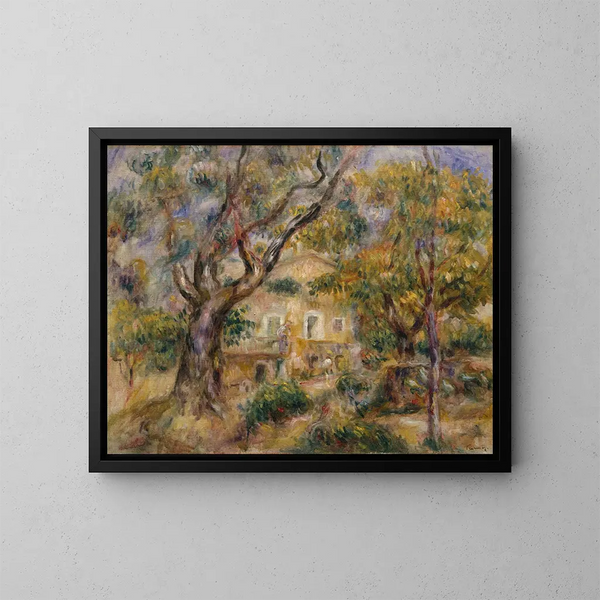La Ferme aux Collettes à Cagnes - Pierre-Auguste Renoir — quadro incorniciato alla parete