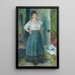 La Blanchisseuse - Pierre-Auguste Renoir — quadro incorniciato alla parete
