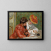 La Lettre - Pierre-Auguste Renoir — quadro incorniciato alla parete