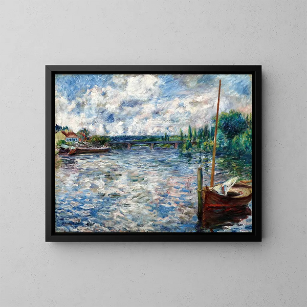 La Seine à Chatou - Pierre-Auguste Renoir — quadro incorniciato alla parete