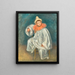Le Pierrot blanc - Pierre-Auguste Renoir — quadro incorniciato alla parete