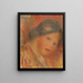 Tête de femme (Case Conflict) - Pierre-Auguste Renoir — quadro incorniciato alla parete