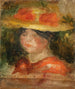 Tête de femme en chapeau - Pierre-Auguste Renoir — vista dell’opera