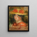 Tête de femme en chapeau - Pierre-Auguste Renoir — quadro incorniciato alla parete