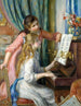 Due giovani ragazze al pianoforte - Pierre-Auguste Renoir — vista dell’opera