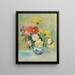 Vaso di rose e dalie - Pierre-Auguste Renoir — quadro incorniciato alla parete