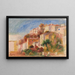 Vista del Giardino della Posta, Villaggio di Cagnes - Pierre-Auguste Renoir — quadro incorniciato alla parete