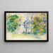 Vista di un parco - Pierre-Auguste Renoir — quadro incorniciato alla parete