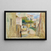 Vista del villaggio, strada di Cagnes - Pierre-Auguste Renoir — quadro incorniciato alla parete