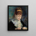 Woman Crocheting Femme faisant du crochet - Pierre-Auguste Renoir — quadro incorniciato alla parete