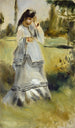 Femme dans un parc - Pierre-Auguste Renoir — vista dell’opera