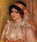 Woman with Black Hair Jeune femme avec cheveux noirs buste - Pierre-Auguste Renoir — vista dell’opera