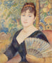 Donna con ventaglio - Pierre - Auguste Renoir — vista dell’opera