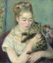 Donna con un gatto - Pierre-Auguste Renoir — vista dell’opera