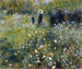 Donna con l'ombrello in un giardino - Pierre-Auguste Renoir — vista dell’opera