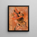 Tête de femme avec chapeau rouge - Pierre-Auguste Renoir — quadro incorniciato alla parete