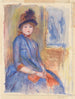 Giovane ragazza in abito blu - Pierre-Auguste Renoir — vista dell’opera
