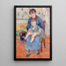 Giovane madre - Pierre-Auguste Renoir — quadro incorniciato alla parete