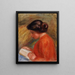 Young Woman Reading Jeune femme lisant buste - Pierre-Auguste Renoir — quadro incorniciato alla parete