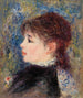 Young Woman with Rose Jeune fille à la rose - Pierre-Auguste Renoir — vista dell’opera