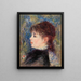 Young Woman with Rose Jeune fille à la rose - Pierre-Auguste Renoir — quadro incorniciato alla parete