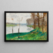 Bordi della Senna, Veneux-les-Sablons - Pierre-Eugène Montzin — quadro incorniciato alla parete