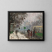 Boulevard Bineau sotto la neve - Pierre-Eugène Montzin — quadro incorniciato alla parete