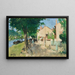 Le quai de la Croix Blanche, Saint-Mammès - Pierre-Eugène Montzin — quadro incorniciato alla parete