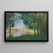 Moret-sur-Loing, riva del fiume - Pierre-Eugène Montzin — quadro incorniciato alla parete