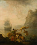 Uomini che si bagnano - Pierre-Jacques Volaire — vista dell’opera