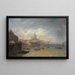 La Tamise con Somerset House e la cattedrale di San Paolo - Pierre-Justin Ouvrié — quadro incorniciato alla parete