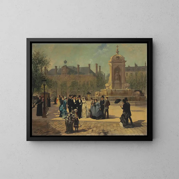 La Procession nuptiale - Pierre-Marie Beyle — quadro incorniciato alla parete