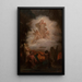 Le anime del Purgatorio - Pierre-Nicolas Brisset — quadro incorniciato alla parete
