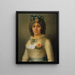 Ritratto di donna precedentemente identificato come Anne-Josèphe Théroigne de Méricourt - Pierre-Nicolas Selles — quadro incorniciato alla parete