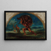 Ercole e il cinghiale di Erimanto da Delacroix - Pierre Andrieu — quadro incorniciato alla parete