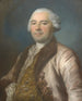 Ritratto di uomo in abito vecchio rosa foderato di pelliccia - Pierre Bernard — vista dell’opera