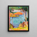 Bord de mer, pigne e rocce rosse - Pierre Bonnard — quadro incorniciato alla parete