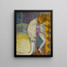 Donna che esce dalla vasca - Pierre Bonnard — quadro incorniciato alla parete