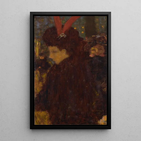 Femme à l'aigrette - Pierre Bonnard — quadro incorniciato alla parete