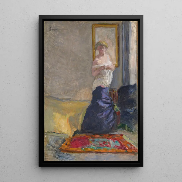 Jeune femme se déshabillant - Pierre Bonnard — quadro incorniciato alla parete