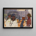 La Rue organo di Barbarie - Pierre Bonnard — quadro incorniciato alla parete