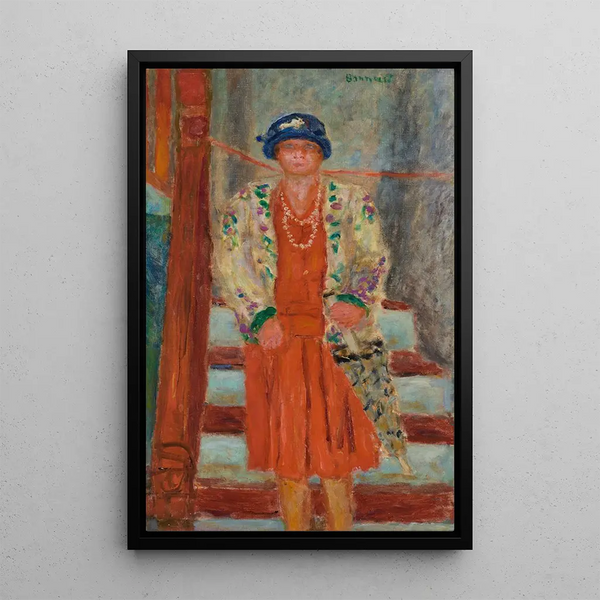 La robe rouge - Pierre Bonnard — quadro incorniciato alla parete